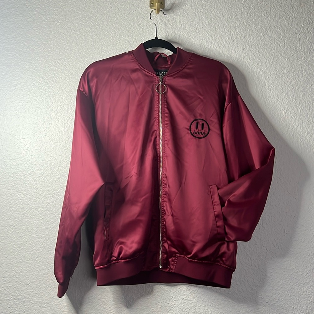Beaster Ghost Face bomber jacket, size medium.